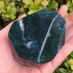 Moss agate freeform